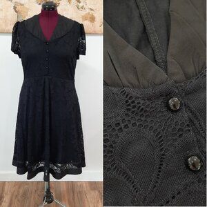 Black lace midi dress - Miusol brand - New with tags